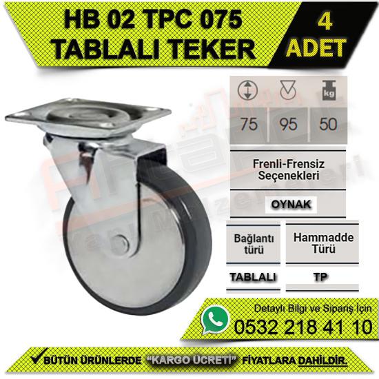 HB 02 TPC 075 TABLALI TEKER (4 ADET), HB, 02, TPC, 075, TABLALI, TEKER, HB 02 TPC 075 TEKER, TABLALI TEKER